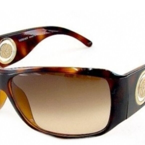 Vintage Versace Women\'s Brown Oversized Model 4105 Rare Sunglasses main image 4